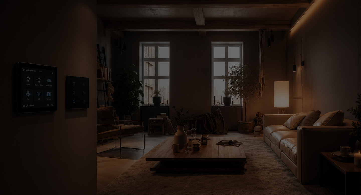 Smart home living room